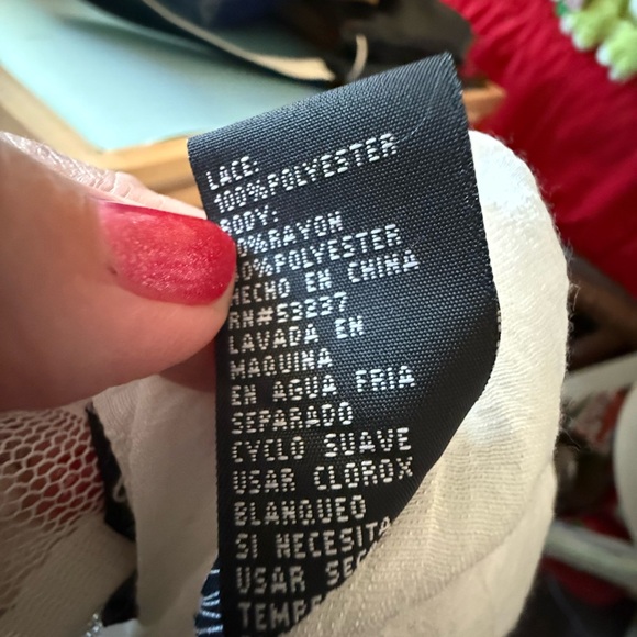 Unique Spectrum White Polka Dot Blouse - Picture 7 of 7